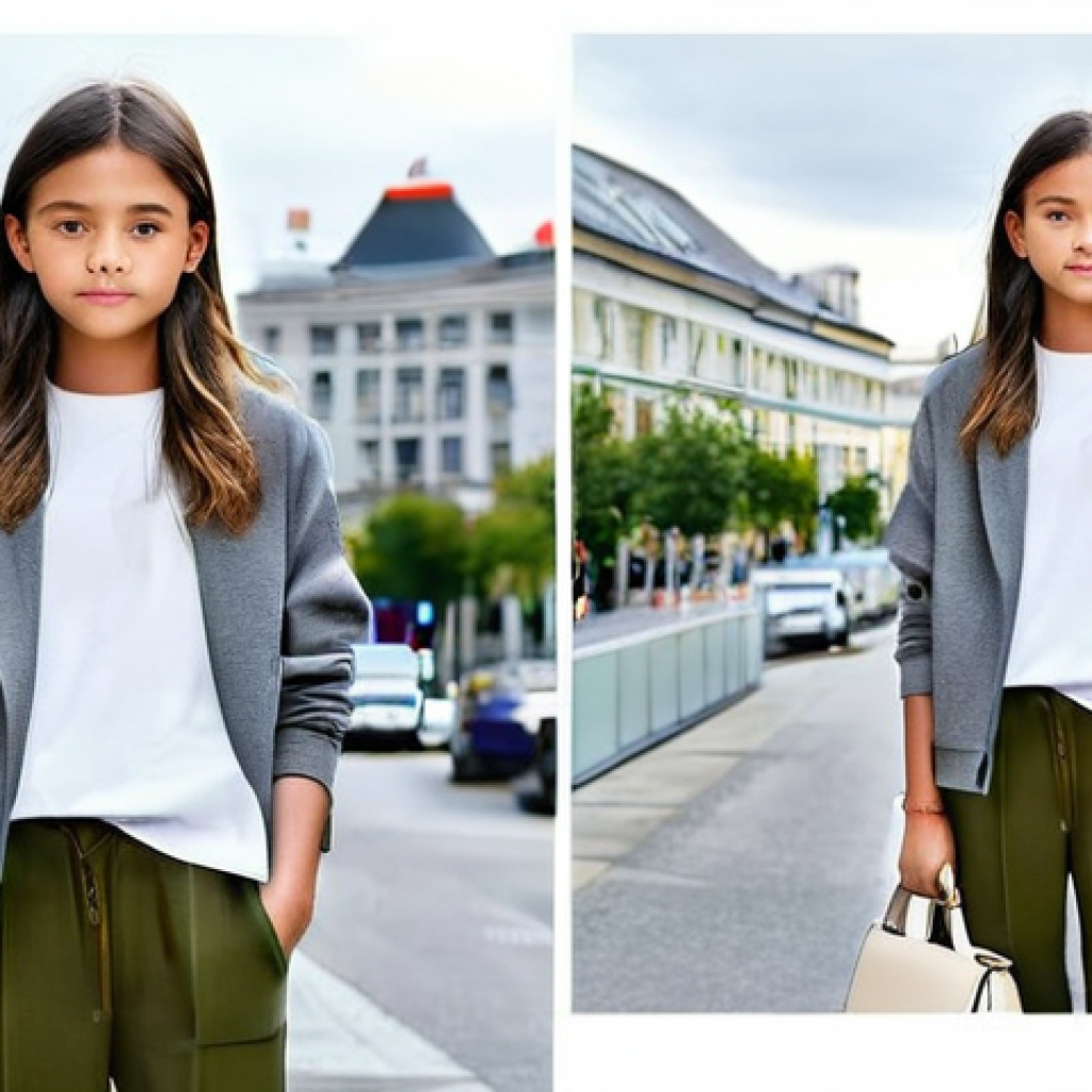 자라키즈의 최신 트렌드 - **Prompt 1: Playful Park Adventure**
"A joyful child, around 6 years old, running and laughing i...