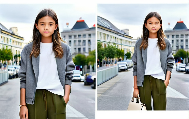 자라키즈의 최신 트렌드 - **Prompt 1: Playful Park Adventure**
    "A joyful child, around 6 years old, running and laughing i...