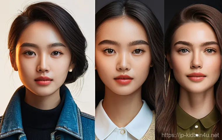 아동용 롱패딩 브랜드 추천 - Here are three detailed image generation prompts in English, based on the provided text, while adher...